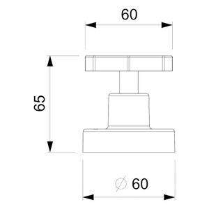 Acabamento de Registro  para Base Reforma UP Cromado 1/2" e 3/4"  - Celite