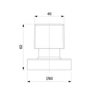 Acabamento de Registro para Base Reforma Basic Plus Cromado 1/2" 3/4" e 1"  - B5004CBCRB - Celite