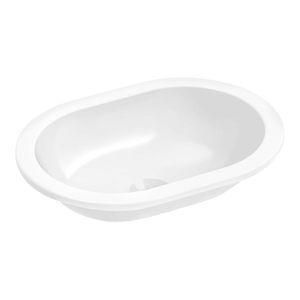 Cuba de Sobrepor ou Embutir Oval 10145 Branca 43X31Cm - 1101450017300 - Celite
