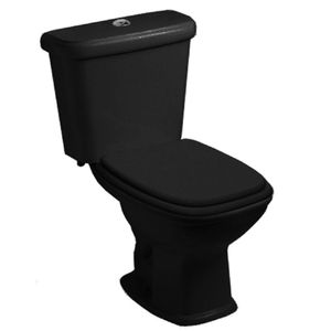 Conjunto Acoplado com Acionamento Duplo 3|6 Litros e Kit de Instalação Fit Plus Preto  - 1667230020300 - Celite