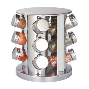 Porta Condimentos com 12 Peças Inox - Hauskraft