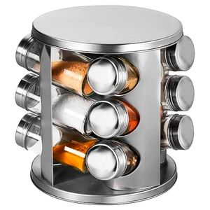 Porta Condimentos com 12 Peças Inox - Hauskraft