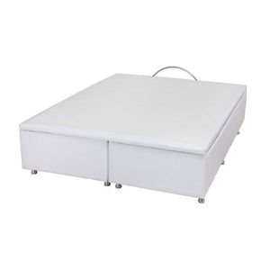 Box Baú Ortobom Casal Corino Branco 188 x 138 x 38 CM