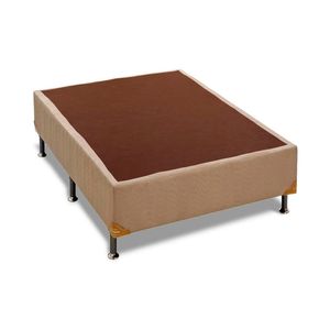 Box Ortobom Solteiro Camurça Bege 88 x 188 CM