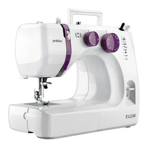Máquina de Costura Portátil 9 Pontos Elgin Prátika JX2051 Branca