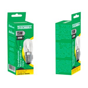 Lâmpada Incandecente para Micro Ondas E14 15W 220V - Taschibra