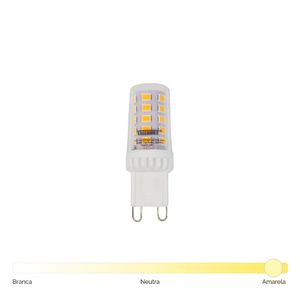Lâmpada de Led Espiga G9 Amarela 3W 2200K - 11080552 - Taschibra