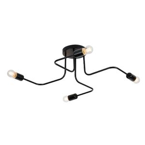 Plafon Cronos Preto 4XE27 Bivolt - 15050890 - Taschibra