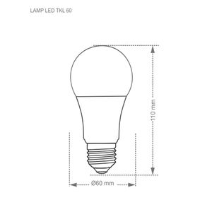 Lâmpada de Led Bulbo TKL60 Neutra 9W E27 4000K - 11080246 - Taschibra
