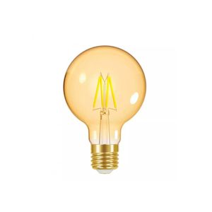 Lâmpada LED Filamento Vintage Globo E27 4W G80 Âmbar Autovolt - 11080382 - Taschibra