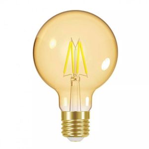 Lâmpada LED Filamento Vintage Globo E27 4W G80 Âmbar Autovolt - 11080382 - Taschibra