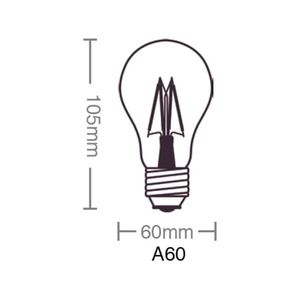 Lâmpada LED Filamento A60 4W Âmbar 220V - Taschibra
