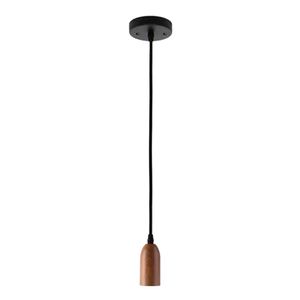 Pendente Dot Metal Longo 1XE27 Amadeirado - Taschibra