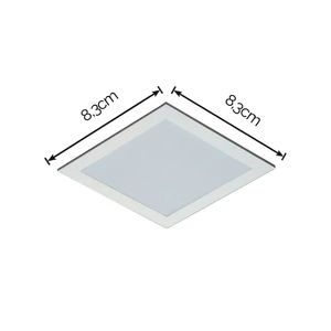 Painel Led de Embutir Quadrado Lux Amarelo 3W 3000K - 15090173 - Taschibra