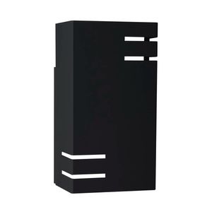 Arandela de Sobrepor em LED Ray 10W 2700K Preta - Taschibra