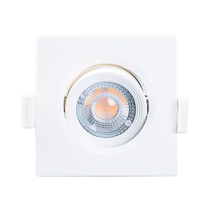 Spot LED de Embutir Quadrado Alltop Mr11 3W Luz Amarela 6500K Bivolt - 15090192 - Taschibra