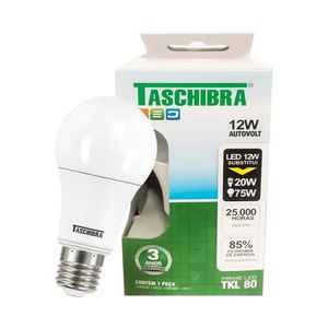 Lâmpada LED TKl80 12W E-27 Luz Branca 6500K - Taschibra