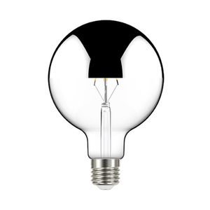 Lâmpada Defletora de LED em Filamento Espelhada Globo G125 Prata Autovolt - Taschibra