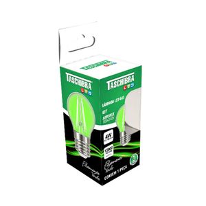 Lampada Led  Filam Color Bolinha G45 Autovolt Verde