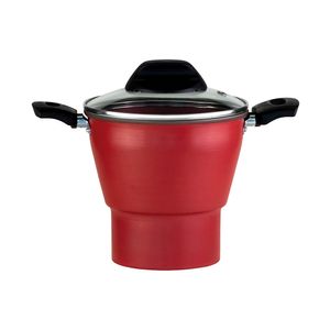 Cuscuzeira Alegrete Enjoy Alumínio Vermelho 14 CM