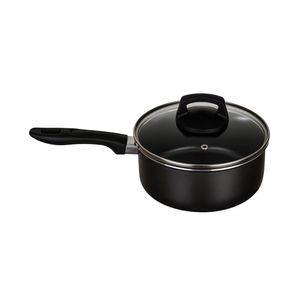 Panela De Alumínio Com Tampa De Vidro Enjoy Cinza 16Cm - Alegrete