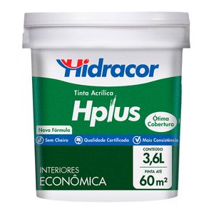 Tinta Acrílica Imobiliária Hidracor Hplus Pérola 3,6L