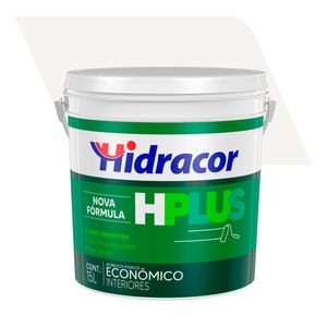 Tinta Acrílica Econômica Fosco Hplus Branco Neve 15L - Hidracor