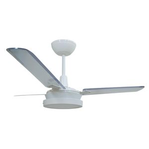 Ventilador De Teto Citrino Led Com Plafon De 6000K Branco Com Pas Transparentes 130W 220V - Tron