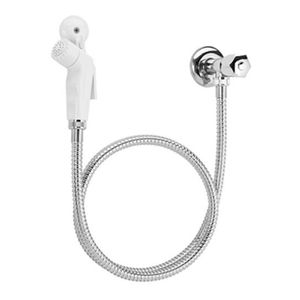 Ducha Higiênica Blukit Pop ABS Branco e Inox 1,20M