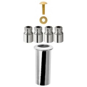 Prolongador para Registro Blukit 1116C ABS 40 MM Cromado