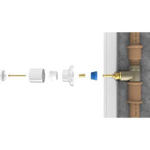 Prolongador para Registro Blukit Padrão Docol Poliacetal 10 MM