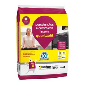 Argamassa Interna Porcelanato Cinza 20KG - 0102.00001.0020PL - Quartzolit