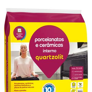 Argamassa Interna Porcelanato Cinza 20KG - 0102.00001.0020PL - Quartzolit