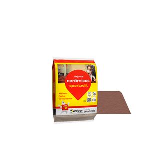 Rejunte Flexível para Cerâmicas Marrom Café 1KG - 0107.00049.0015FD - Quartzolit