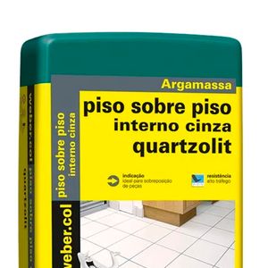 Argamassa Interna para Porcelanato Piso Sobre Piso Cimentocola Cinza 20KG - 0046.00001.0020PL - Quartzolit