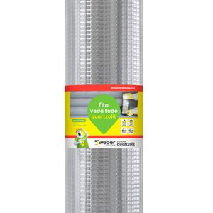 Fita Asfáltica Multiúso Aluminizada Autoadesiva Veda Tudo 90CM X 10M - 30399.62.34.058 - Quartzolit