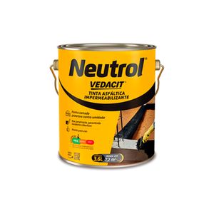 Tinta Asfáltica Impermeabilizante Neutrol 3,6L Preto - Vedacit