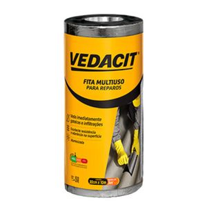 Fita Asfáltica Multiúso Aluminizada Autoadesiva 30CMX10M - Vedacit