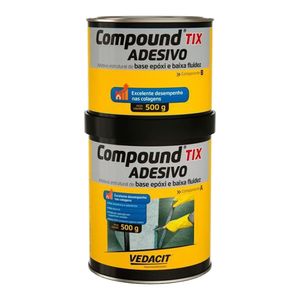 Adesivo Estrutural à Base Epóxi Compound Tix 1KG - Vedacit