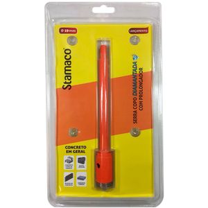 Serra Copo Diamantado Stamaco com Prolongador 19 MM