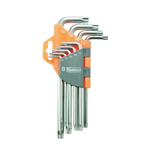 Jogo de Chaves Torx Stamaco ZHA02 T10 a T50 9 Peças