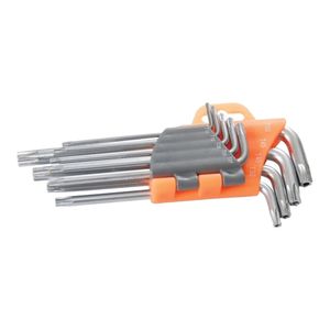 Jogo de Chaves Torx Stamaco ZHA14 T10 a T50 9 Peças