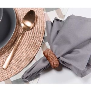 Argola De Guardanapo Copa e CIA Rayon 4 Peças Toffee