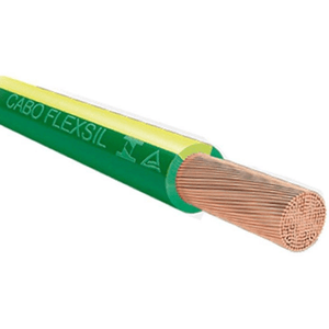 Cabo Flexível 6MM 100 Metros Brasileirinho Verde e Amarelo SIL Fios