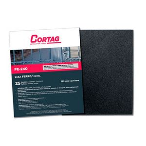 Lixa Cortag para Ferro e Metal Fe240 Grao 240