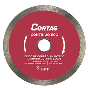 Disco Diamantado Cortag Eco Contínuo 110 MM