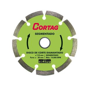 Disco Diamantado Cortag Eco Segmentado 110 MM