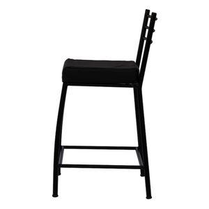 Banco Paris Preto 60CM - Metalnew