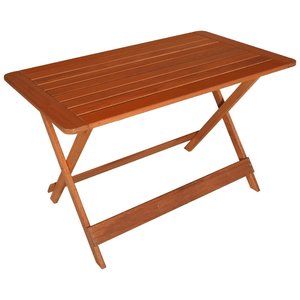 Mesa de Madeira Retangular Dobrável Lyptus 120X72CM - Metalnew