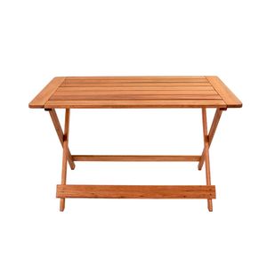 Mesa de Madeira Retangular Dobrável Lyptus 120X72CM - Metalnew